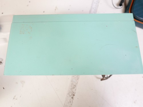 Seltene Farbe 1957 türkis Bakelit Sylvania Wecker Röhrenradio Modell Nr 2202 - Bild 9 von 11