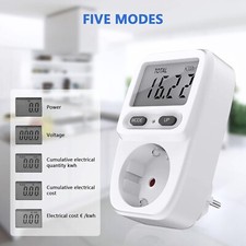 1* Energiemesser Stromz&auml;hler Strommesser Steckdose LCD Energiekosten Messger&auml;t