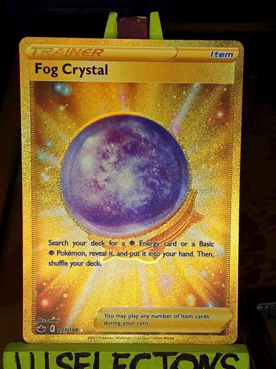 gold fog crystal pokemon card 140/198 - Chilling Reign - Trainer Lot this Pokémon is Knocked Out Gouging Fire ex - 214/162