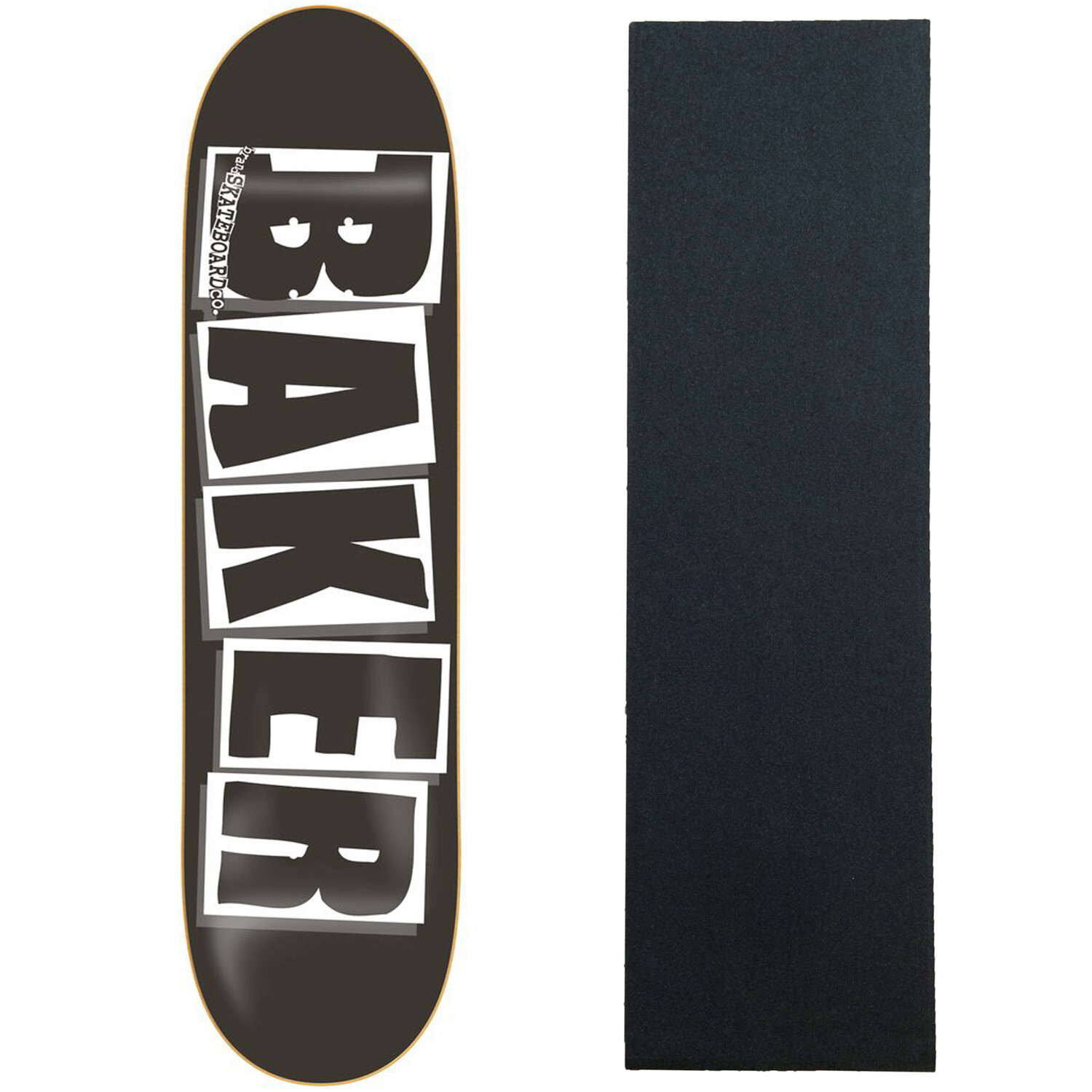 BAKER Skateboard Deck LOGO BLACK/WHITE 8.25' Black GRIP BRAND NEW IN SHRINK