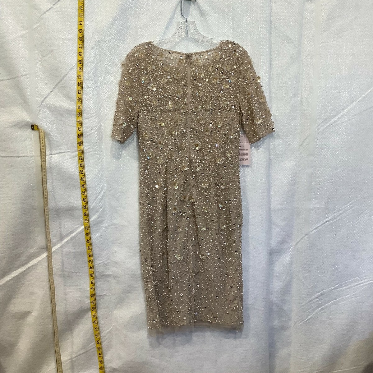 Adrianna Papell Womens Sequin Scoop Neck Back Zip Biscotti Petaluma Dress Size 8 | eBay Adrianna Papell Womens Sequin Scoop Neck Back Zip Biscotti Petaluma Dress Size 8 | eBay