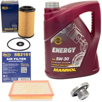 MotoröL Filter Set 5W30 5 Liter + ÖLablassschraube FüR Opel Astra G Cc Zafira