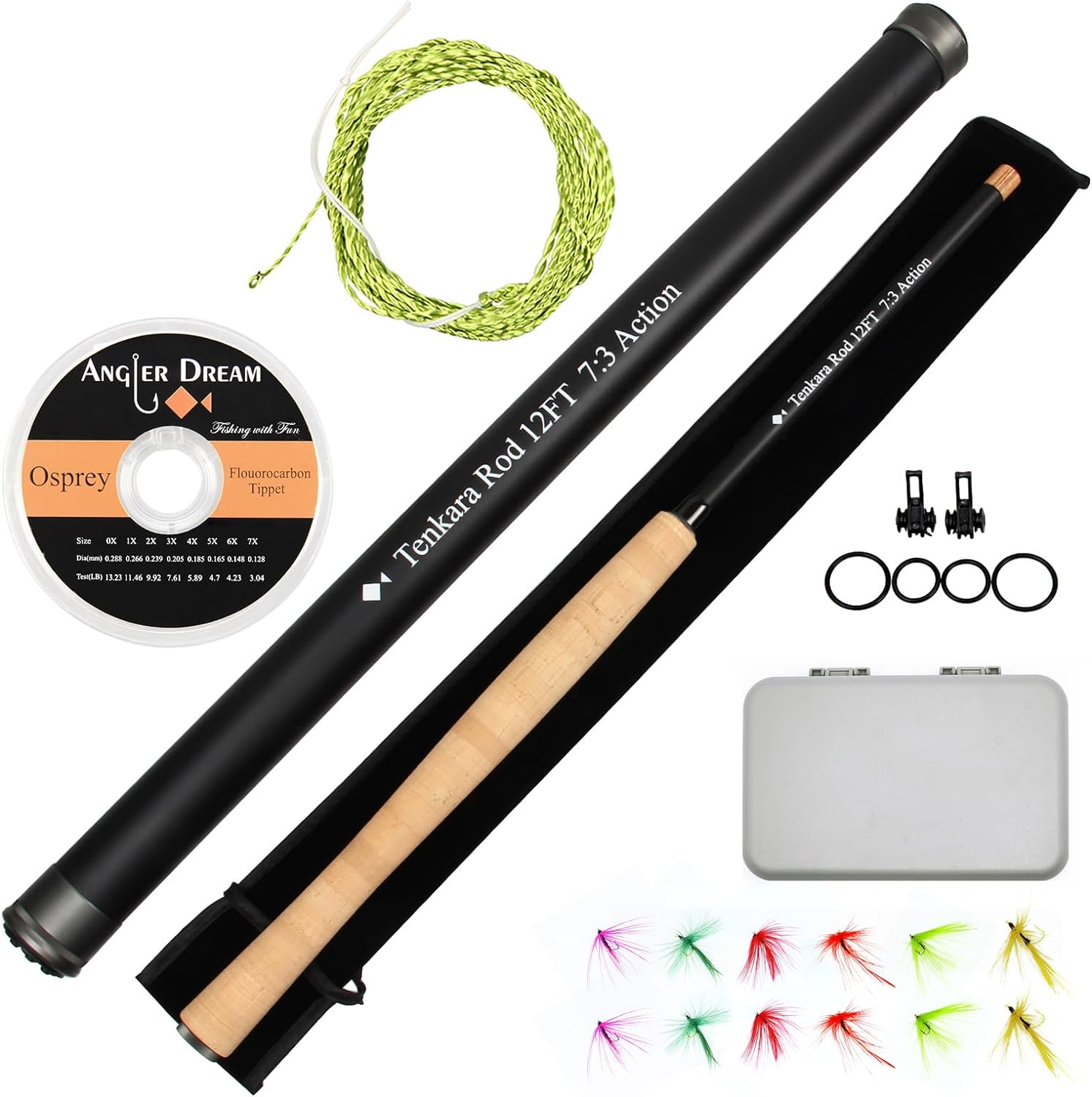 Fly Fishing Rod Stealth Combo Full Starter Kit For Beginners