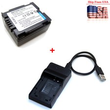 Battery / Charger For CGA-DU07 Panasonic PV-GS19 PV-GS29 PV-GS31 PV-GS32 PV-GS33