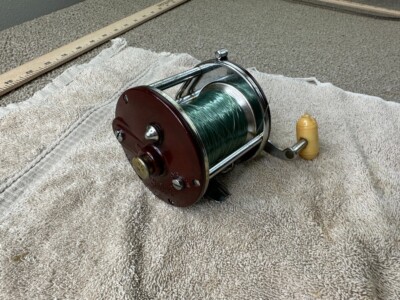 PENN PEER Fishing Reel No. 209 Maroon / Red Color VTG | eBay