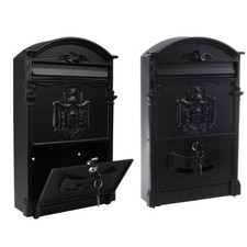 LARGE VINTAGE LETTER POST BOX MAILBOX WALL MOUNTED OUTDOOR SECURE LOCKABLE MAIL