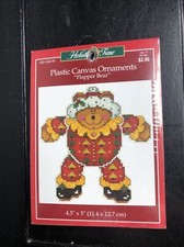 Janlynn Holiday Time Plastic Canvas Flapper Bear Ornament Kit 140-168-W