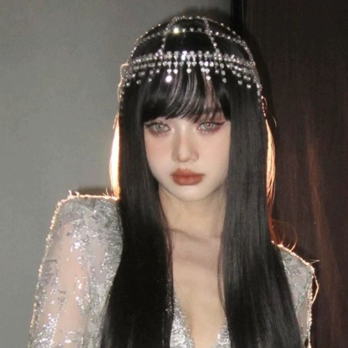 Crystal Rhinestone Hairband Starry Shiny Head Chain Boho Headband For Women Girl - Picture 6 of 14