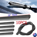 10Pack 6mm Wiper Blade Refill Car Replacement Windshield Strip Rubber Premium28"