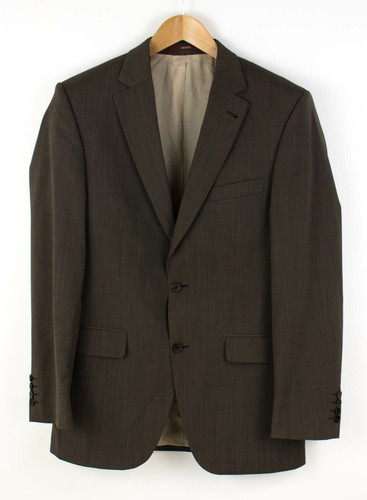 Veste en laine et lin Digel motif prince de Galles grande taille beige