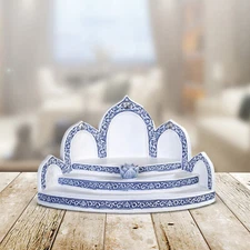 8"W Blue and White Buddha Shrine Display Stand Figurine Home Decor Unique Gift