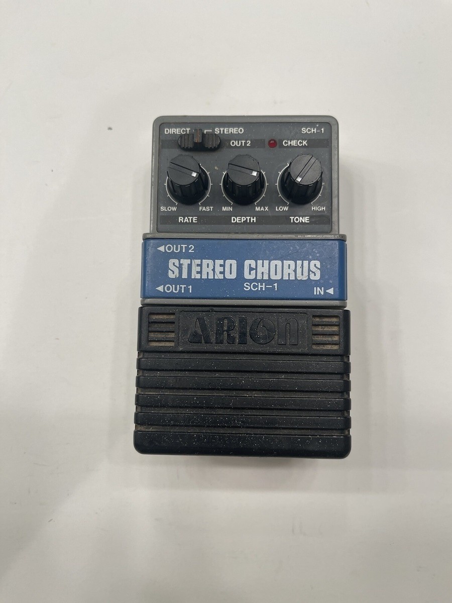 ギター ARION SCH-1 Stereo Chorus MADE IN JAPAN Arion SCH-1 Stereo Chorus Analog Gray Rare Vintage Guitar Effect