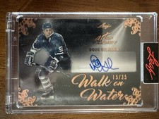 Doug Gilmour 2021-22 Leaf Art of Hockey Walk on Water Auto HOF /35 Leafs Captain