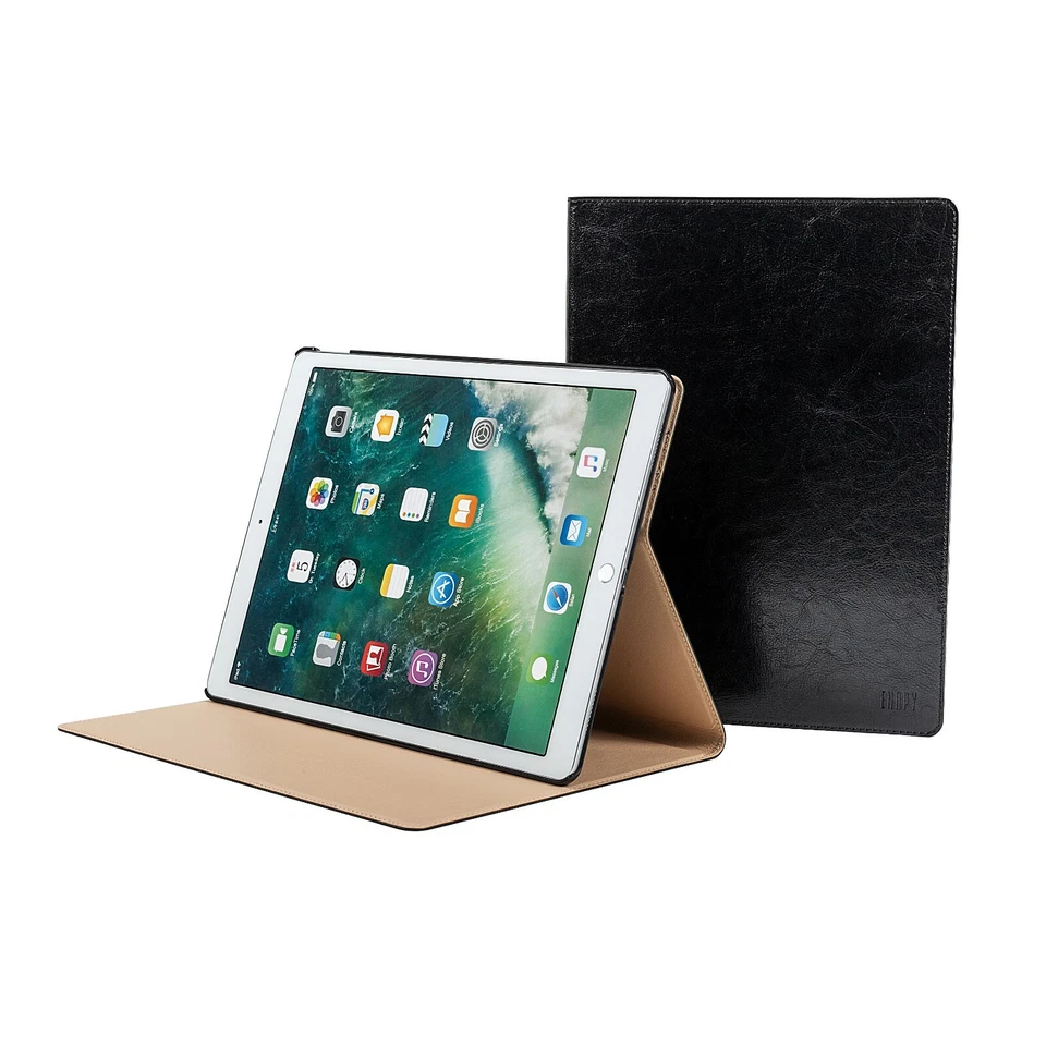 iPad Pro 12.9" 1st & 2nd Gen Genuine Cowhide Leather Stand Case w/ Sleep-Wake  - Image 2 of 4