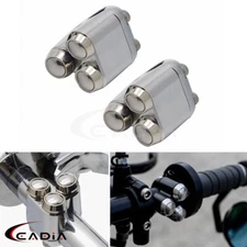 Pair 1" Handlebar Control Switch Turn Signals Momentary Start Button Switches