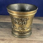 Vintage Bronze Commemorative Pharmacy Mortar Edict Of 1240 — photo 1