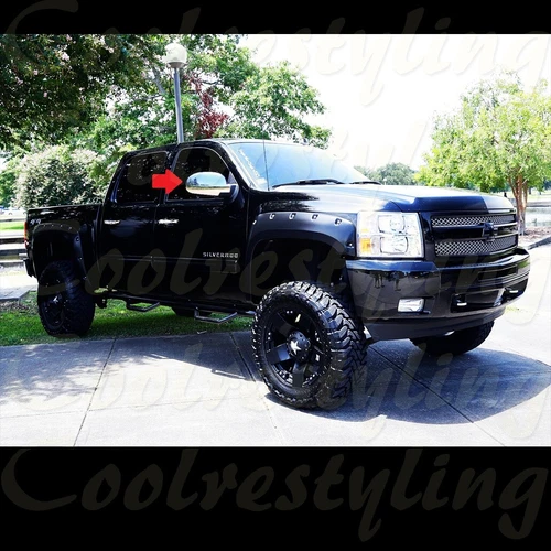 FOR 07 08 09 10 11 12 13 Chevy Silverado Sierra Pickup Chrome Mirror Full Cover