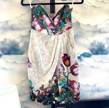 Zimmerman Silk Strapless Cocktail Mini Dress With V Neck Bodice Women’s 0