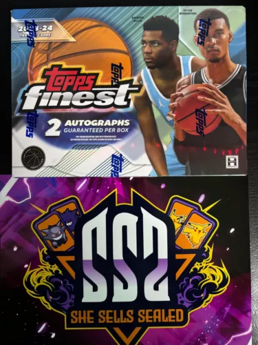 2023-24 Topps Finest Basketball Factory Sealed Hobby Box NBA (Lot of 1)