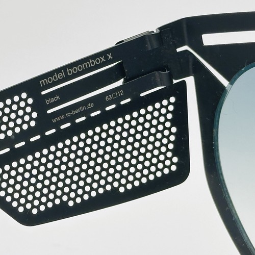 IC Berlin Sonnenbrille Damen Herren eckig schwarz Mod. Boombox X NEU - Picture 10 of 10
