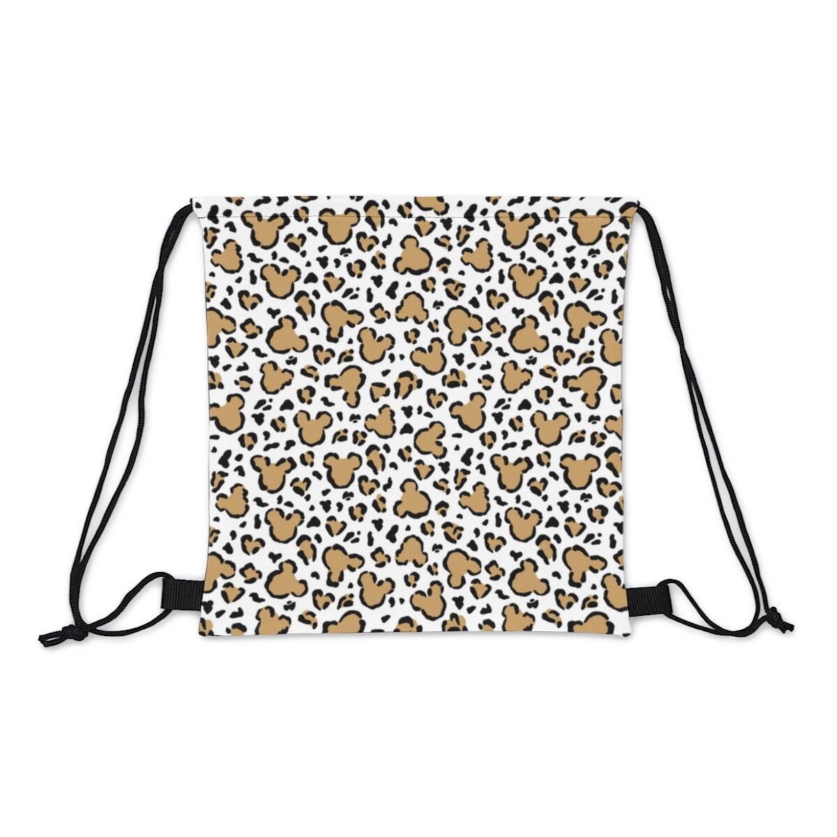 Disney Mickey Leopard Print Drawstring Bag