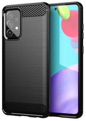 For SAMSUNG GALAXY A52 5G CARBON FIBER SHOCKPROOF