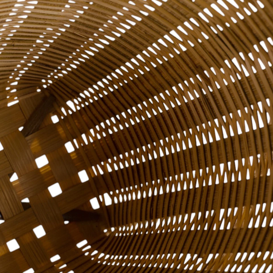 Mini Basket Storage Bamboo Crafted Flower Tea Bag Asian Thai Sling Crossbody - Image 3 of 4