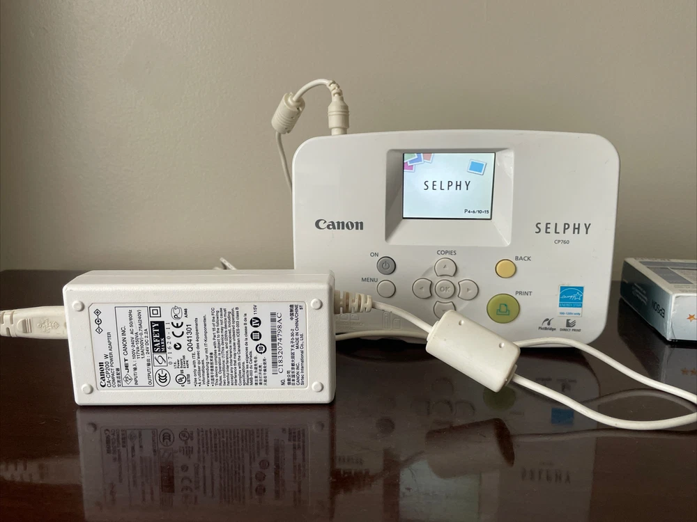 Canon Selphy CP760 Compact Photo Printer Tested with Paper No Tray