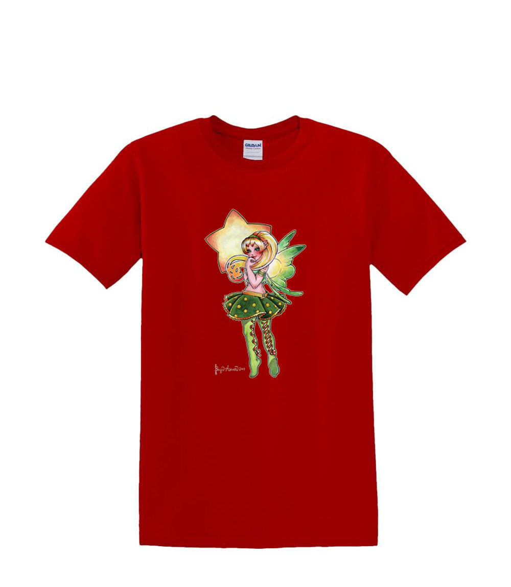 ALTRA T Shirt dalla S alla 2XL 3XL FAIRY fata stelle fantasia gotica divertente adulto