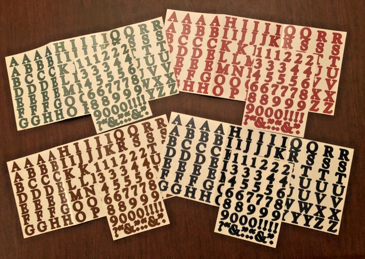 Creative Memories 数字和字母剪贴簿贴纸| eBay