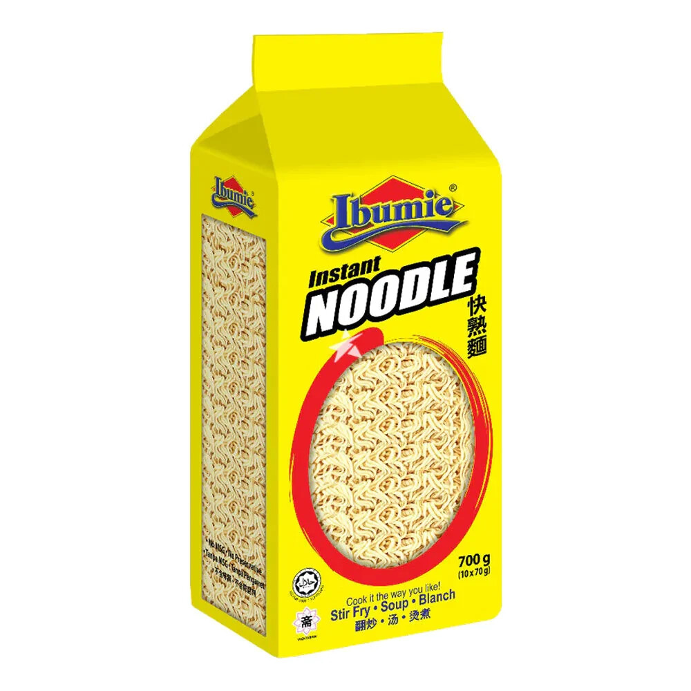 Ibumie Malaysian Plain Instant Noodles Ramen Stir Fry (10 Servings) 650g HALAL