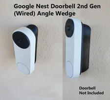 Google Nest Doorbell 2nd Gen Wired Wedge Angle Mount Bracket 15 25 35 45 60 90
