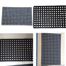US Non Slip Door Mats Indoor Outdoor Rug Heavy Duty Washable Kitchen Rubber Mat
