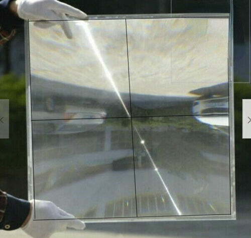 Objectif carré 300 x 300 mm PMMA plastique Fresnel concentrateur solaire loupe plan - Photo 1/4