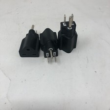 3 Prong Electrical Converter Plug Adapter - Lot Of 3
