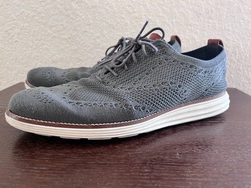 Cole Haan Original Grand C27961 Herren Stitchlite Wingtip Oxford Schuhe Größe 11m - Bild 4 von 10