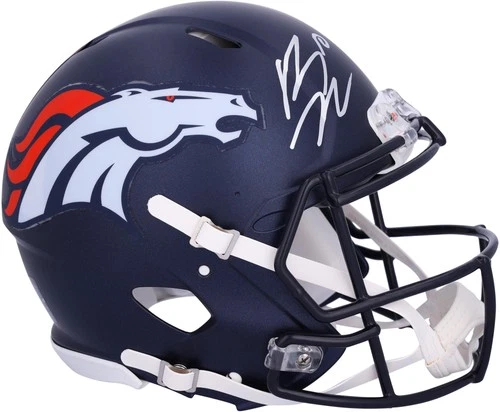 Bo Nix Denver Broncos Autographed 2024 Speed Authentic Helmet