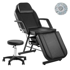 73 in Facial Chair 3-Section Tattoo Chair Adjustable Lash Bed for Beauty Spa