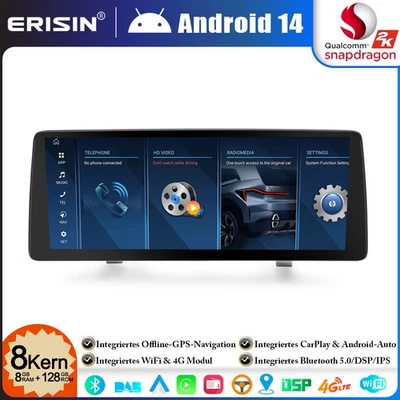 12,3" IPS Android 16 CarPlay GPS Navi DAB+ Autoradio BMW 3er E90 E91 E92 E93 CCC - Bild 1 von 4