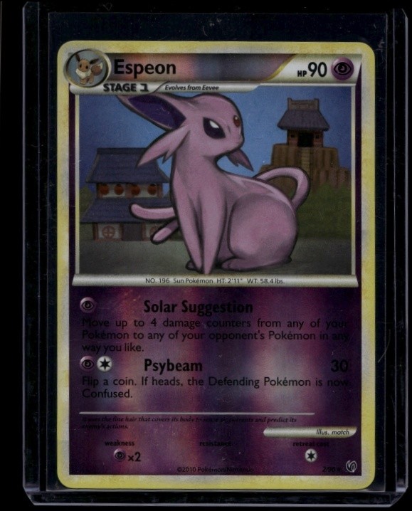Pokemon TCG Espeon 2/90 Undaunted Reverse Holo LP