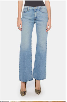 Womens Mother Jeans  The Bookie Sneak Mid Waist Bootcut Jeans (Leap of Faith)