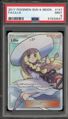 Pokemon Lillie Full Art 147 PSA 9