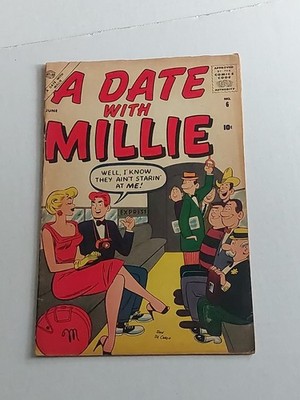 A Date With Millie #6 (Atlas Comics 1957)  1st Series Rare Romance Stan Lee