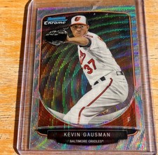 2013 Bowman Chrome Silver Wave Refractor #/25 Kevin Gausman RC Toronto Blue Jays