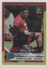 2019 Panini Donruss Optic Rated Rookie Red & Yellow Prizm Qadree Ollison 6f5