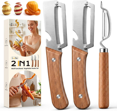 3-Pack Multi-Functional Vegetable Peeler for Kitchen Fruit Potato
