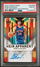 2024 Panini Court Kings Heir Apparent Autographs Bobi Klintman /125 PSA 8