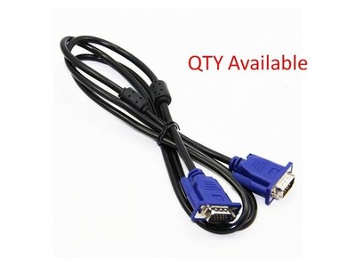 Lot of 50 Male VGA to Male VGA 6FT Cables 15 Pin NEW *FAST SHIPPING*