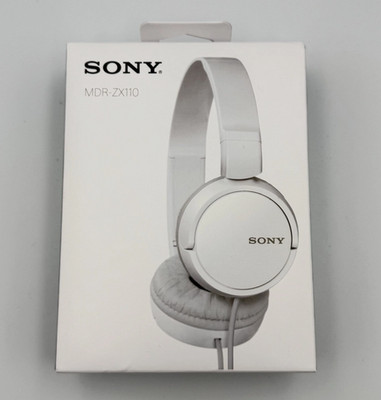 Sony MDR-ZX110 White Headphones Brand New Wired