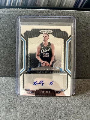 Buddy Boeheim Auto RC Panini Prizm Penmanship Detroit Pistons Rookie Autograph